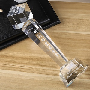 Creative <strong>Crystal</strong> <strong>Rubik's</strong> <strong>Cube</strong> Blank Trophy Authorized Brand Competition Outstanding Employees Company Year-End Award Trophy - Product Image 6