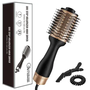 Hair Dryer Brush 1200W Negative Ion Hair Dryer Brush 1 Step Hair Dryer And Volumizer Hot Air Brush Styler