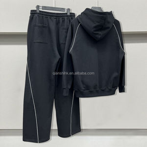 ชุดวอร์มผ้าฝ้ายทรงแบ็กกี้และมีฮู้ดสำหรับผู้ชายชุดวอร์มผ้าคอตตอนแนวสตรีทแวร์เนื้อผ้าสะท้อนแสงสำหรับนักออกแบบ - Product Image 2