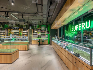 חנות סיגר מותאם אישית מספק עיצוב זכוכית עץ טבק חדר תצוגה חדר התצוגה לגדול תצוגת עשן - Product Image 5