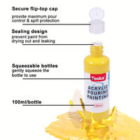 Peinture acrylique professionnelle en vrac 100 ml, résistante à la décoloration, pour peinture sur toile, artisanat, bois, céramique
