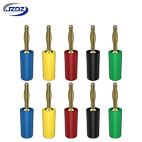 JZDZ  Prise banane plaquée or 2 mm, adaptateur de connecteur électrique, matériau PE, cuivre, 30Vac-60Vdc/Max.10A J.10002