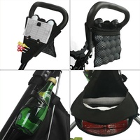 COMMENT VRAI Chariot de golf pliable et léger de haute qualité Chariot de golf à 3 roues en aluminium avec porte-gobelet de frein à pied