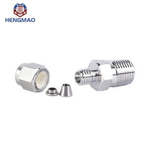 <span class=keywords><strong>Tube</strong></span> de compression SS316L et adaptateurs mâles raccord union raccords à double virole connecteur mâle - Product Image 2