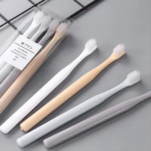 4pcs/box Toothbrush Natural Bamboo Handle Soft Bamboo Toothbrush