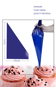 Herramienta para Pasteles, Venta Caliente, Bolsa de Crema <span class=keywords><strong>Desechable</strong></span> Azul para Fiestas de Cumpleaños, Bolsas de Repostería Engrosadas para Decoración DIY - Product Image 2