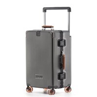 Valise à roulettes souple avec poignée large, nouvelle conception 2026, avec roulettes à glissière, valise à roulettes pour les voyages