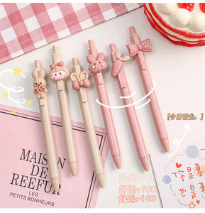 ปากกาเจลลายการ์ตูนน่ารักสำหรับเด็กขนาด0.5มม. สีดำแดงหมึกพลาสติกนักเรียนปากกาอัดสำหรับโรงเรียนเป็นของขวัญส่งเสริมการขายสำหรับนักเรียน - Product Image 5