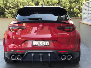 Nuevo Producto: Accesorios de Fibra de Carbono para Alfa Romeo Stelvio, Kit de Carrocería Ancha, Alerón Delantero, Difusor Trasero, Parachoques - Product Image 6