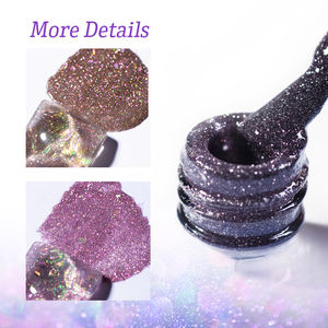 Disco <span class=keywords><strong>Gel</strong></span> Farbbuch 128 Farben Nagellack <span class=keywords><strong>Gel</strong></span> 128 Farben Glitter Reflective Glow In The Dark Blinkendes Disco <span class=keywords><strong>Gel</strong></span> - Product Image 5