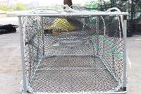 Nasse galvanisée carrée de petite taille pour poulpes, seiches, crabes, homards et poissons