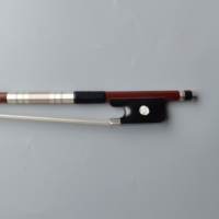 Ebony Frog Brazilwood Body Shell Inset All Size Natural Horsehair Coated Cello Bow Violin Bow