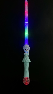 Bacchetta Magica Scintillante con Effetti di Ghiaccio e Neve, Bastone Musicale Laser - Product Image 5