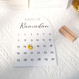 Calendario <span class=keywords><strong>de</strong></span> Adviento <span class=keywords><strong>de</strong></span> Madera con Cuenta Regresiva, Adorno <span class=keywords><strong>de</strong></span> Ramadán Mubarak, Decoración Islámica Personalizada para el Hogar, Regalo <span class=keywords><strong>de</strong></span> Eid Mubarak - Product Image 3