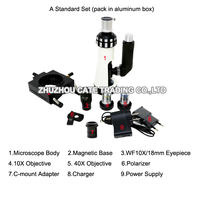 100X 400X 500X Monocular Handheld Polarizing Metallographic Microscope