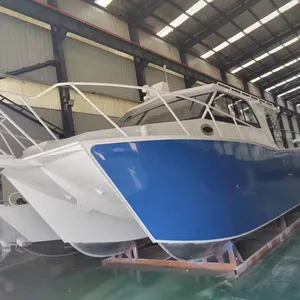 قارب صيد فاخر من أفضل المبيعات يخت كاتاماران بمقصورة 38 قدمًا بمقصورة من الألومنيوم