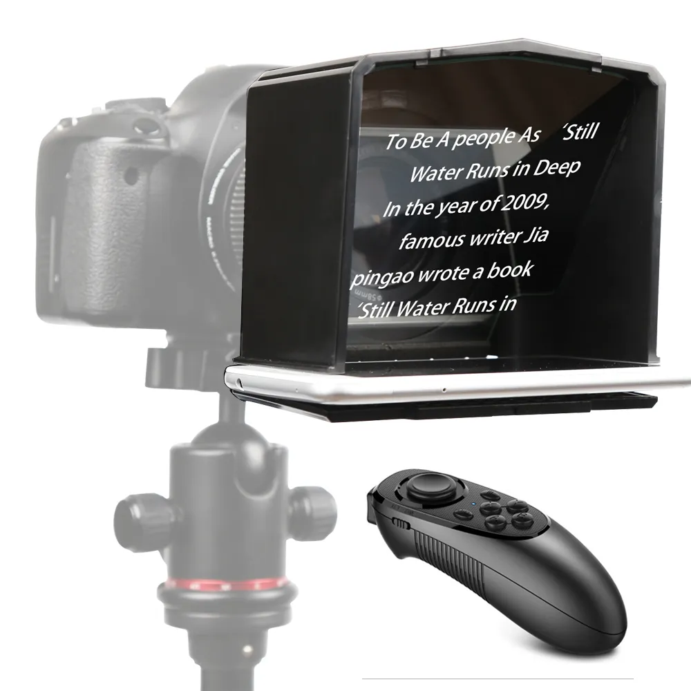 Bestview T1 Smartphone Teleprompter per Canon Nikon Sony Macchina Fotografica Photo Studio DSLR per Youtube Intervista Video Macchina Fotografica