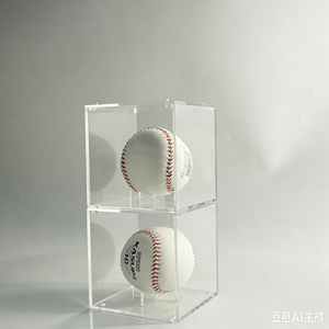 Wholesale Ultra Clear Foldable <b>Acrylic</b> Sports Ball Display Case for Memorabilia <b>Storage</b> - Product Image 5