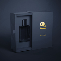 Boîte cadeau coulissante noire mate personnalisée avec insert en mousse et marquage à chaud doré pour emballage cosmétique ODM