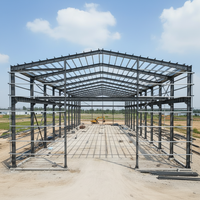 Estructura de Acero Galvanizado HUAKE para Techos, Almacenes Prefabricados, Talleres, Vigas Ligeras, Conexión con Pernos y Tuercas, Modular y Rápida
