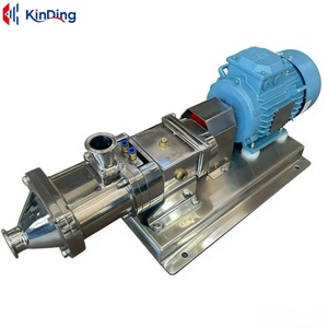 Pompe à engrenages sanitaire haute performance en acier inoxydable 304/316L pour moteur 0,75 CV, idéale pour confiture et sirop de fruits - Product Image 1