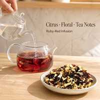 Tisane aux herbes Chenpi Roselle, mélange aromatisé de thé au zestes de mandarine vieillis, Roselle et thé Pu-erh, réglisse en feuilles entières