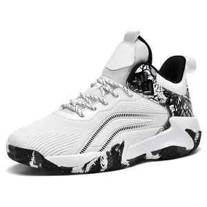 Chaussures de Basketball Originales Grande Taille en Maille, Semelle en Caoutchouc Antidérapante, Chaussures de Course de Court, Chaussures de Sport à Lacets Tendance pour Hommes – Vente en Gros - Product Image 3