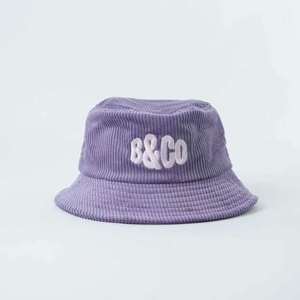 High Quality One Side Bucket <strong>Hat</strong> Cute <strong>Purple</strong> Cream White Color Support Customization Logo Wholesale Bucket <strong>Hats</strong> for Kids Adults - Product Image 2