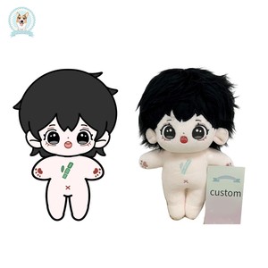 Muñeco de Peluche Personalizado con Bordado Exquisito, Peluche de <span class=keywords><strong>Anime</strong></span>, Juguete de Peluche de Tela, Peluche de Algodón, Estilizado, Pedido al por Mayor, Fabricación Personalizada - Product Image 3