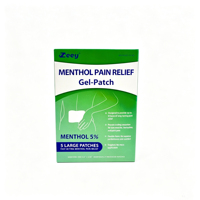 Patch de gel antidouleur au menthol 5% pour le soulagement des genoux, efficacité durable pendant 8 heures, pour l'arthrite et les douleurs articulaires, fournisseur de marque privée