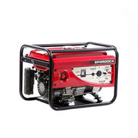 Générateur d'essence BISON CHINA BS2500L 110V-380V 1-3KW 6.5HP 4 temps 196cc refroidi par air, démarrage électrique 12V DC, écologique, 15L