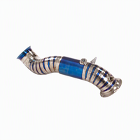 Downpipe de Flujo Superior de Acero Inoxidable 304 de Aleación de Titanio Premium para Mercedes-Benz C250 1.5T 2.0T W205, Optimiza la Velocidad de Respuesta del Turbo, 2014-2020
