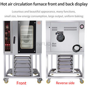 Four de cuisson à convection électrique et à gaz commercial à 10 plateaux avec four à pain à vapeur - Product Image 4