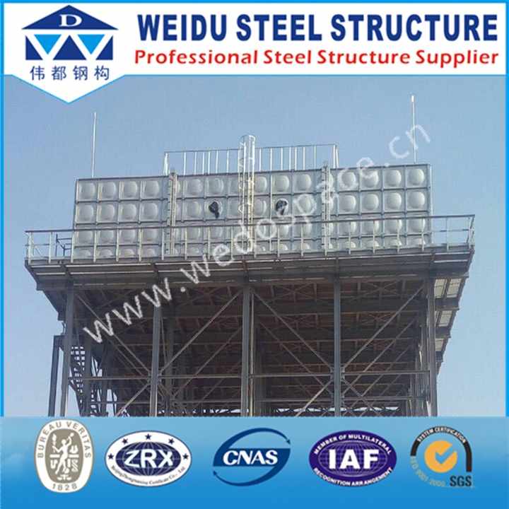 Customized Steel Structural Support Tower for Water Tank