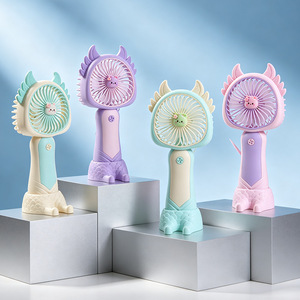 Ventilateur portable à main avec lumière LED, batterie rechargeable, moteur DC 2W pour utilisation en extérieur - Product Image 2