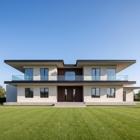 Villa préfabriquée en acier léger de style A-frame KT - Luxe économique, tailles personnalisables, installation rapide, solution pour écoles, bureaux, hôtels