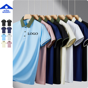 2024 OEM/ODM Summer Pour Hommes Short Sleeved Breathable Color Lapel Polo Collar Men's T-Shirt