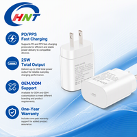 Chargeur mural USB Type-C HNT 25W EP-TA800 avec charge ultra-rapide et prises EU US UK pour Samsung Galaxy S25 S24 S23