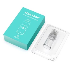 Masseur facial et labial, système de micro-infusion à 20 aiguilles en titane, applicateur de sérum Hydra Derma Stamp pour repulper les lèvres - Product Image 2