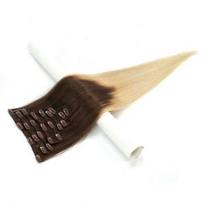 Extensions de cheveux humains vierges Remy indiens blonds mélangés à double tirage, à clipser, longueur 10-30 pouces, marque Amygirl, vente en gros directe usine - Product Image 3