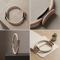 Kit de Pilates avec bandes de résistance, ensemble d'entraînement portable pour la maison, tapis de Pilates antidérapant avec poids en forme d'anneau