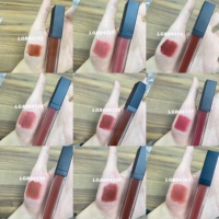 Tube de gloss à lèvres rose dégradé hydratant longue tenue avec logo personnalisé, rouge à lèvres liquide crémeux, waterproof, pailleté, scintillant, mat et velouté