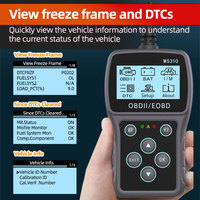 Nuevo Escáner OBD2 EOBD MS310 BT, Herramienta de Diagnóstico de Automóviles, Diagnóstico del Motor, Probador de Batería, Escáner de Sistema Completo para Automóviles con Protocolo OBD2
