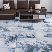 Ubin Porselen Modern Motif Marmer Biru 600x600 Kilap Berkilau Harga Cina Fungsi Firebrick untuk Lantai Kamar Mandi dan Dapur