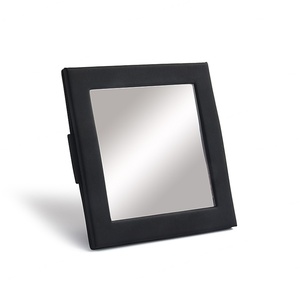 Espejo Cosmético de Diseño Único en Color Negro, de Una Sola Cara, con Estuche de PU - Product Image 5