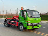 Camion à benne basculante électrique pur JAC 4x2 de 12 tonnes |   Véhicule de collecte des déchets multi-conteneurs zéro émission