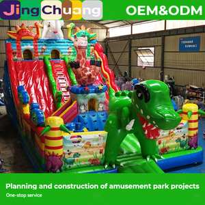 Castillo Inflable para Exportación, Trampolín Grande para Exteriores, Tobogán Inflable, Parque de Diversiones para Niños, Castillo Inflable, Venta Transfronteriza - Product Image 3