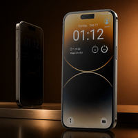 Verre trempé mat anti-espion 9H pour iPhone 18 Pro, couverture intégrale, anti-traces de doigts