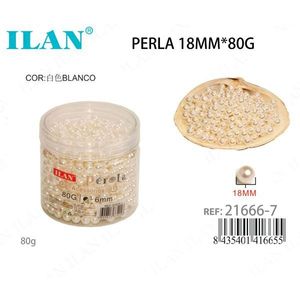 ลูกปัดมุก ILAN 18 มม. 80 กรัม สีขาว สำหรับทำเครื่องประดับ - Product Image 3