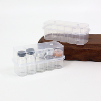 Flacons en verre personnalisables de 2 à 30 ml pour peptides lyophilisés de soin de la peau, boîte scellée avec séparateur en plastique pour poudre lyophilisée de beauté